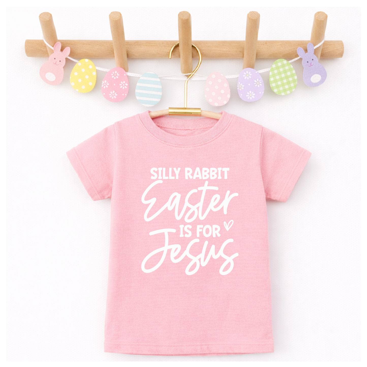 Kids Easter Shirt, Silly Rabbit Easter is for Jesus Tee