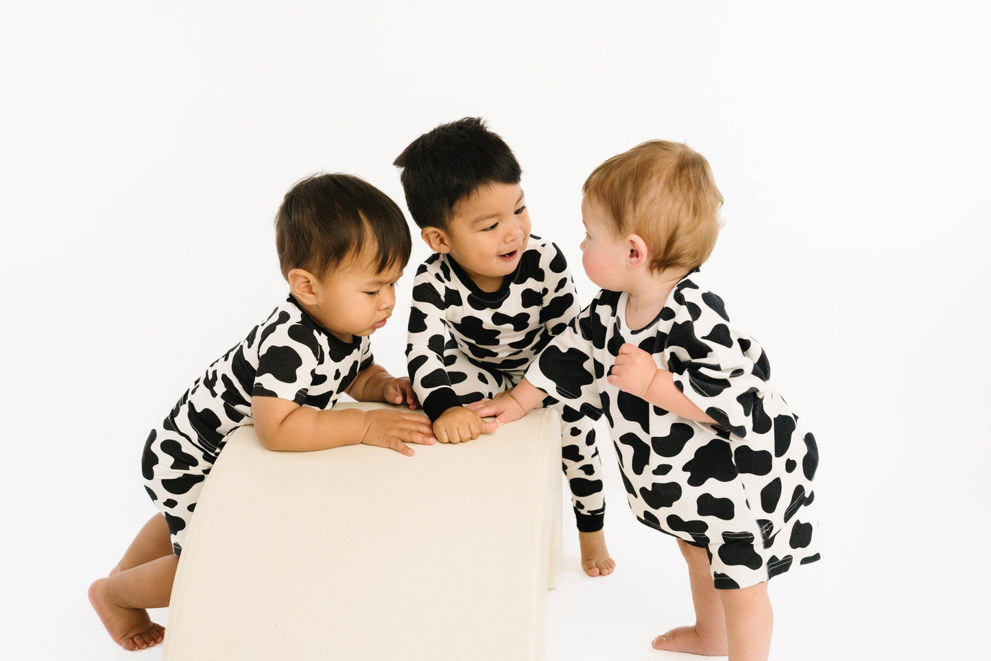 Classic Cow Bamboo Shorts Set