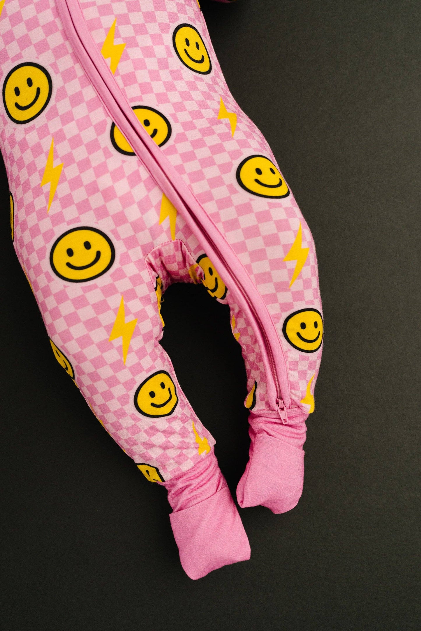 Pink Bolt Check Bamboo Sleeper