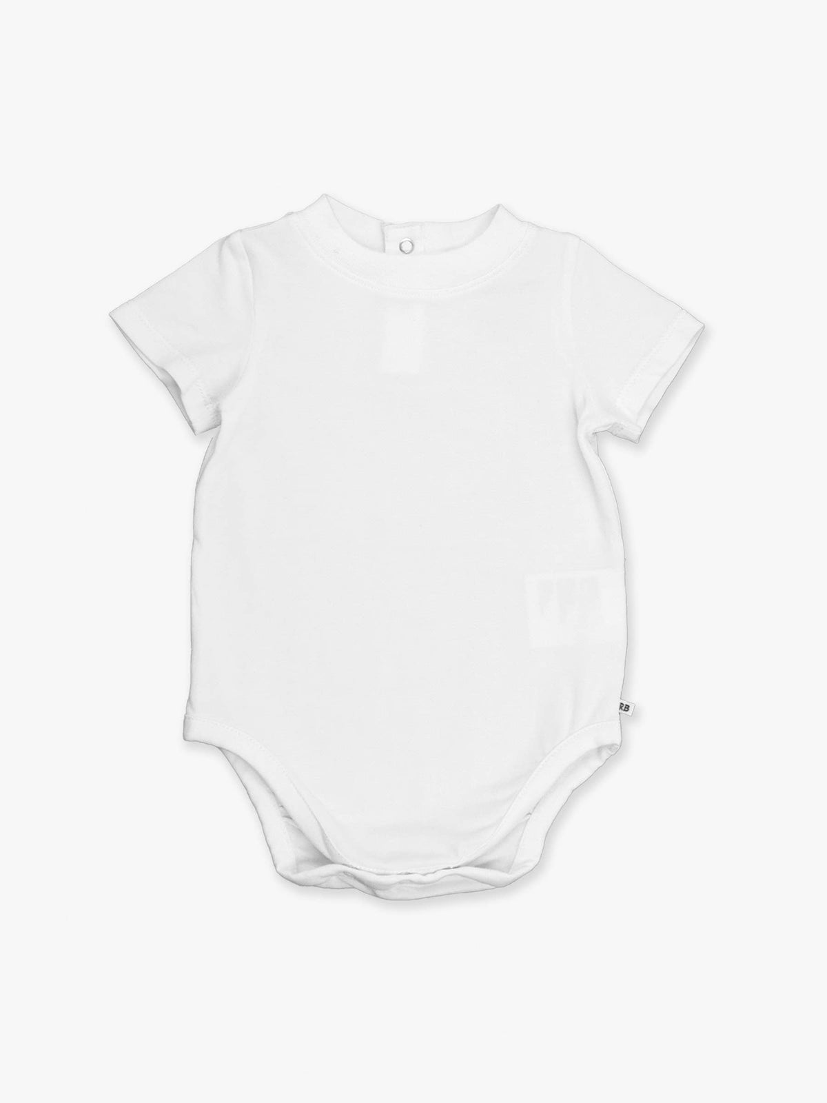 Boys White Short Sleeve Bodysuit