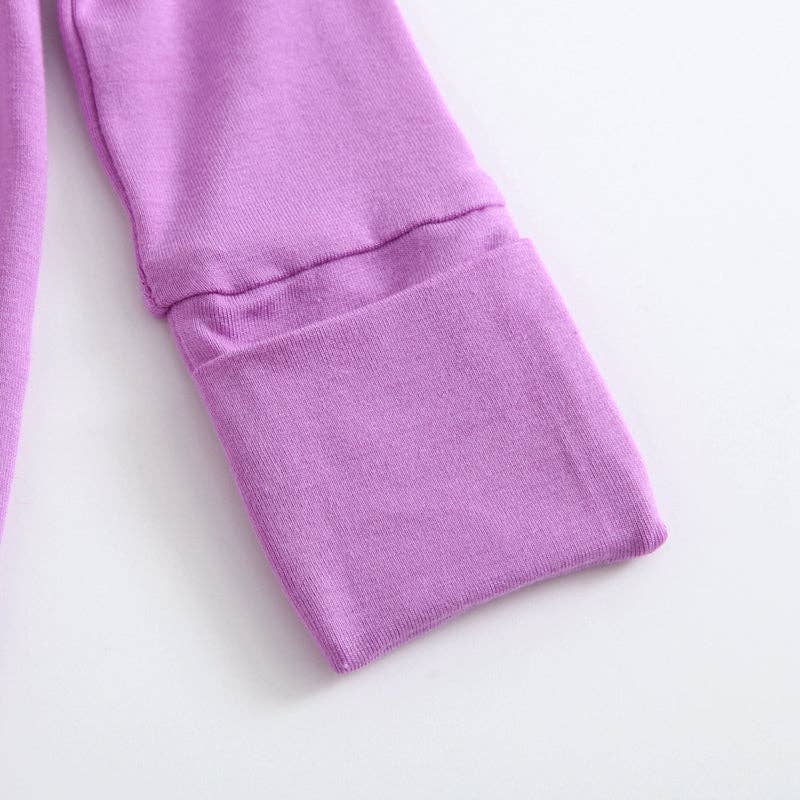 Luxie Lavender Ruffled Convertible Romper I Micropreemie