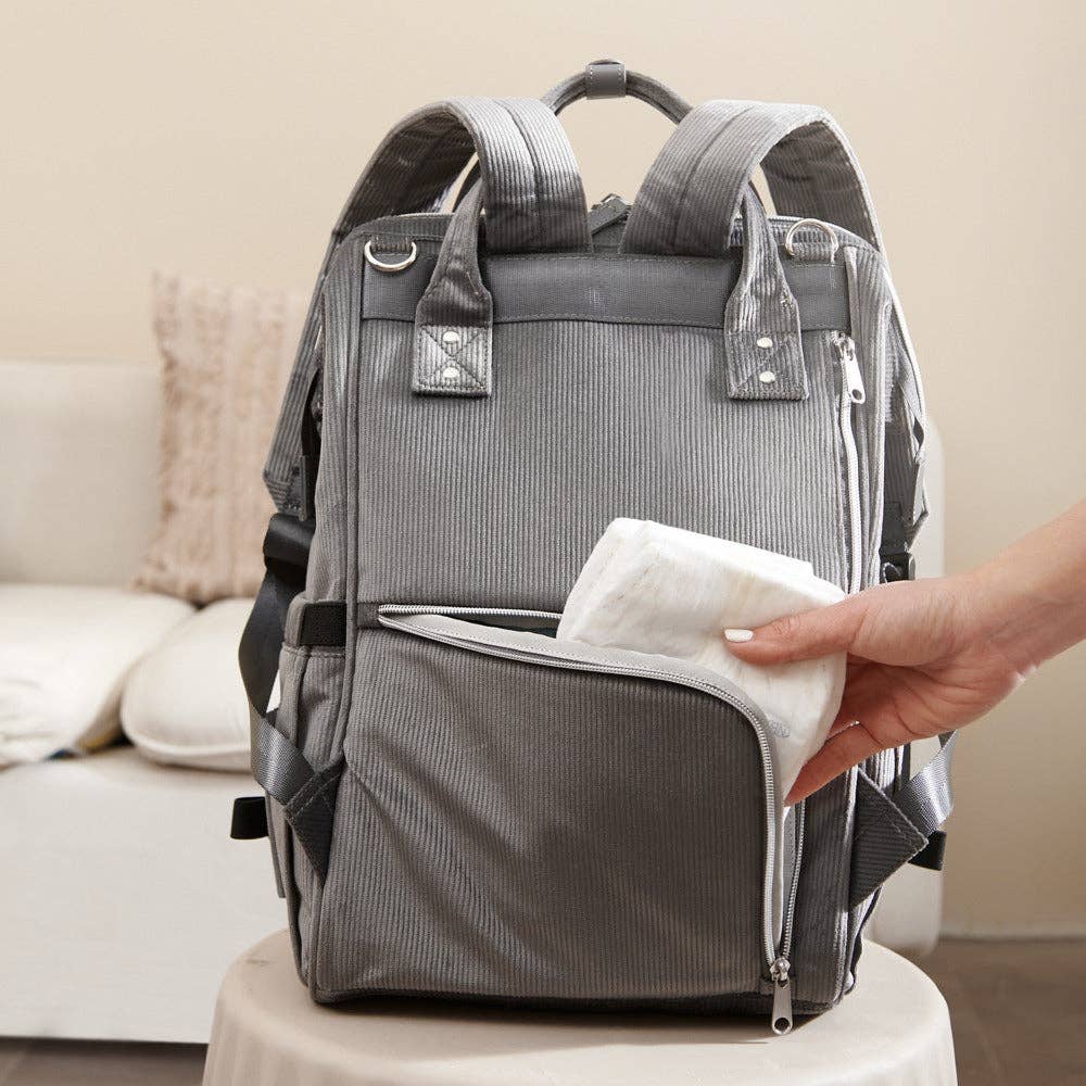 Corduroy Diaper Backpack