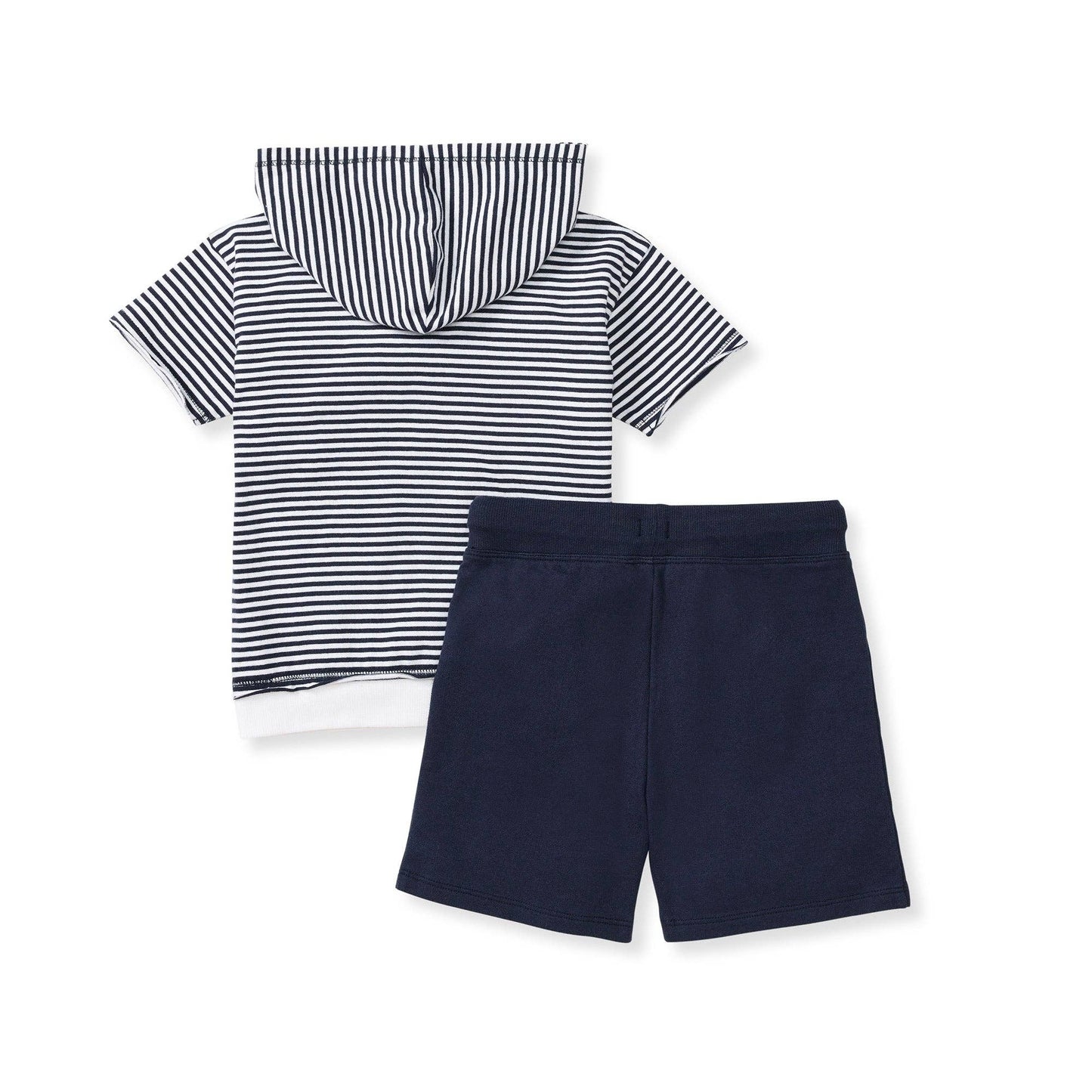 Classic Stripe Hooded Toddler Set