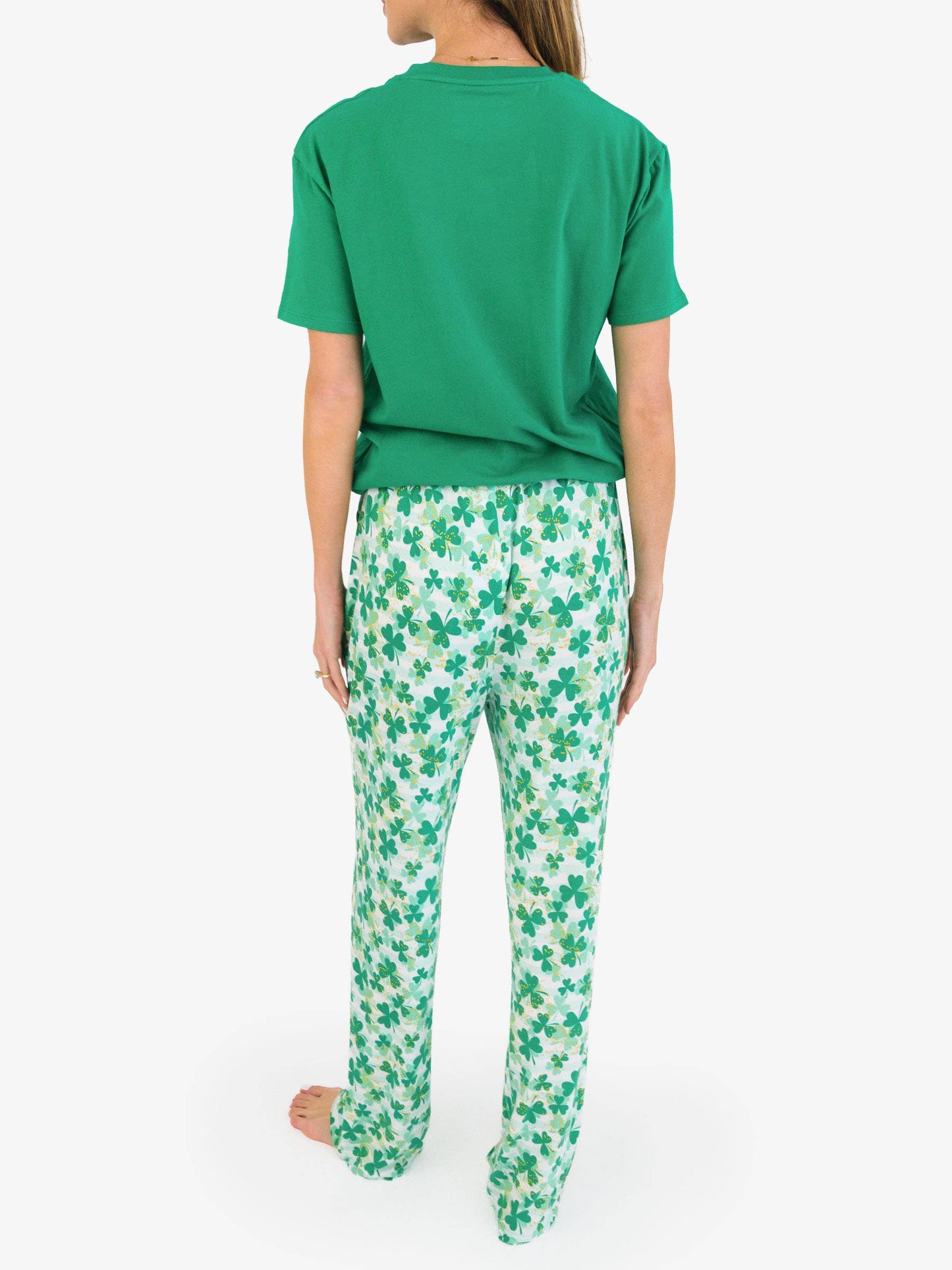 SoftSnooze™ Adult Bamboo Viscose Clover Field Pajama Pants