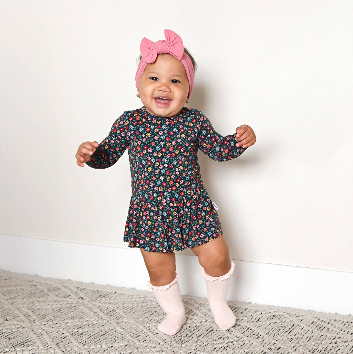 Isabelle TUTU Bamboo Floral Baby Clothing Dress Outfit