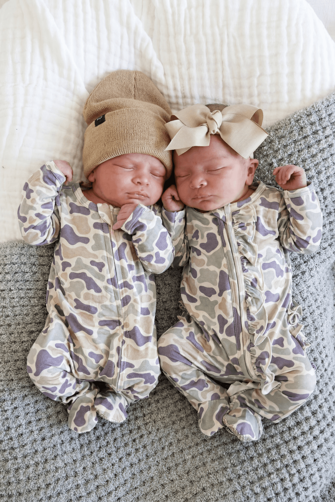 Zipper Footie | Camo Cutie