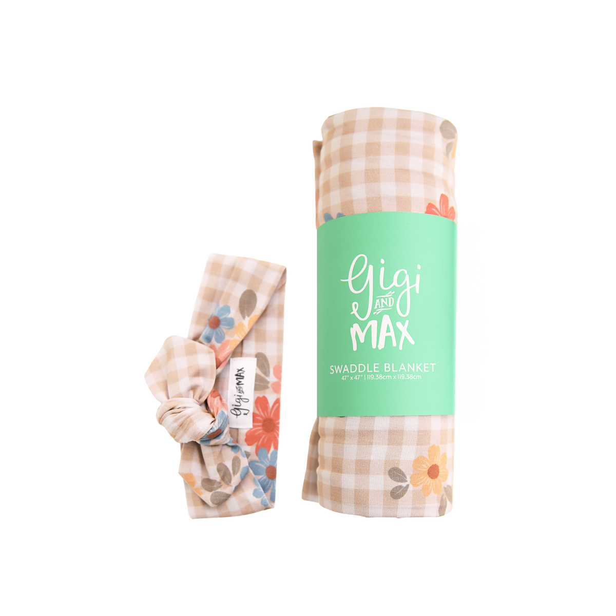 Callie SWADDLE Bamboo Floral Baby Blanket Coming Home Gift