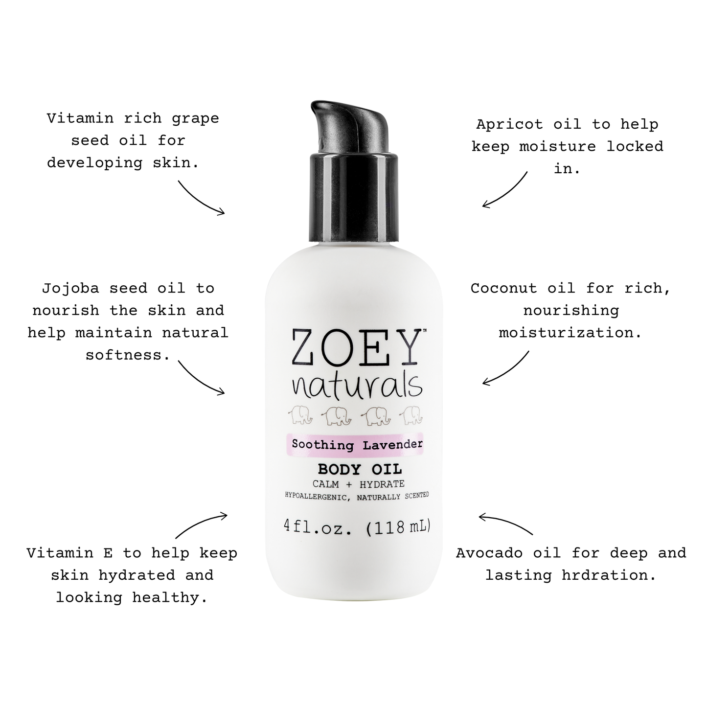 Soothing Lavender Body Oil - 4oz