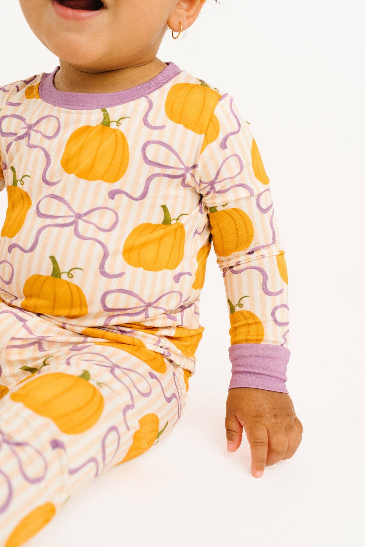 Pumpkin & Bows Bamboo Set