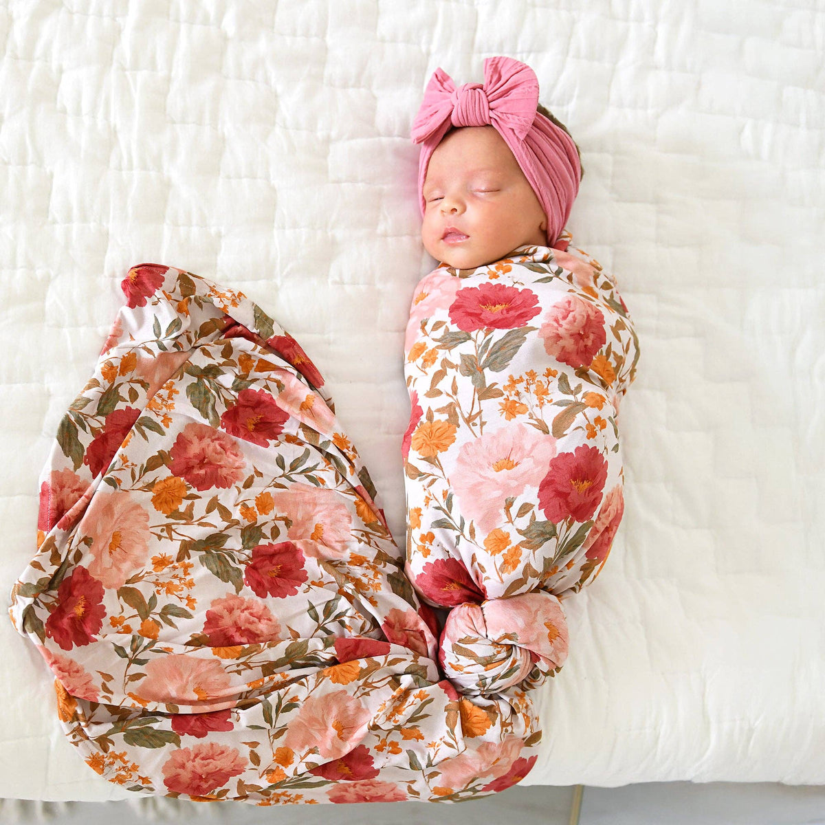 Felicity SWADDLE Floral Bamboo Baby Blanket Coming Home Gift