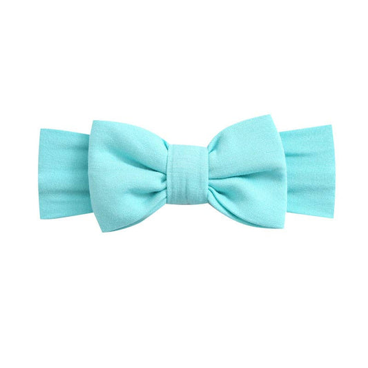 Turquoise Bow Headband I Infant Newborn Girl Bow Teal