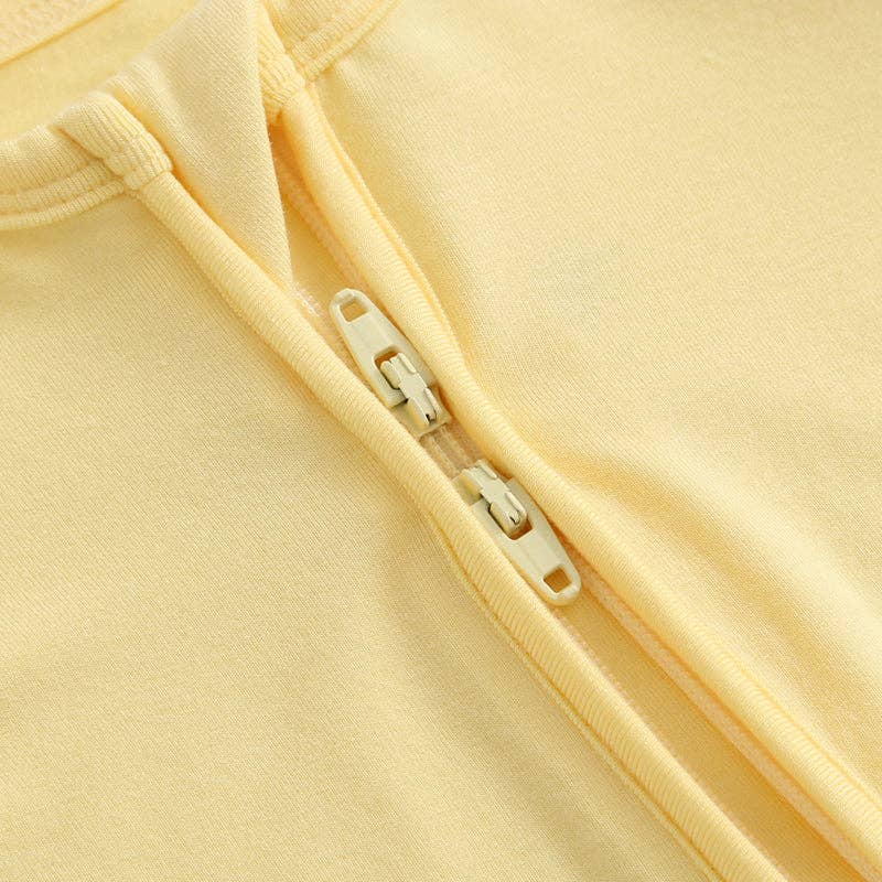 Happy Yellow Convertible Romper Sleep & Play Going Home Gift