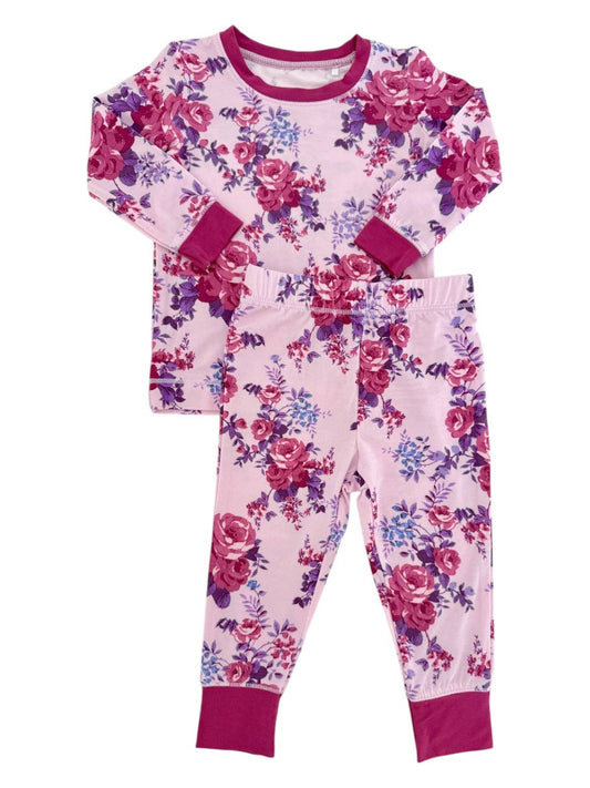 Long Sleeve 2-Piece Lounge Set, Violet Rose