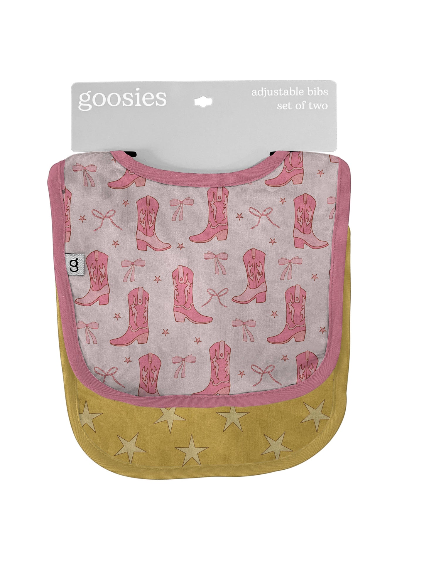 Cowgirl Boots & Bows - Bib Set