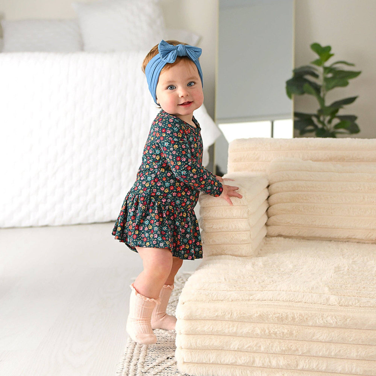 Isabelle TUTU Bamboo Floral Baby Clothing Dress Outfit