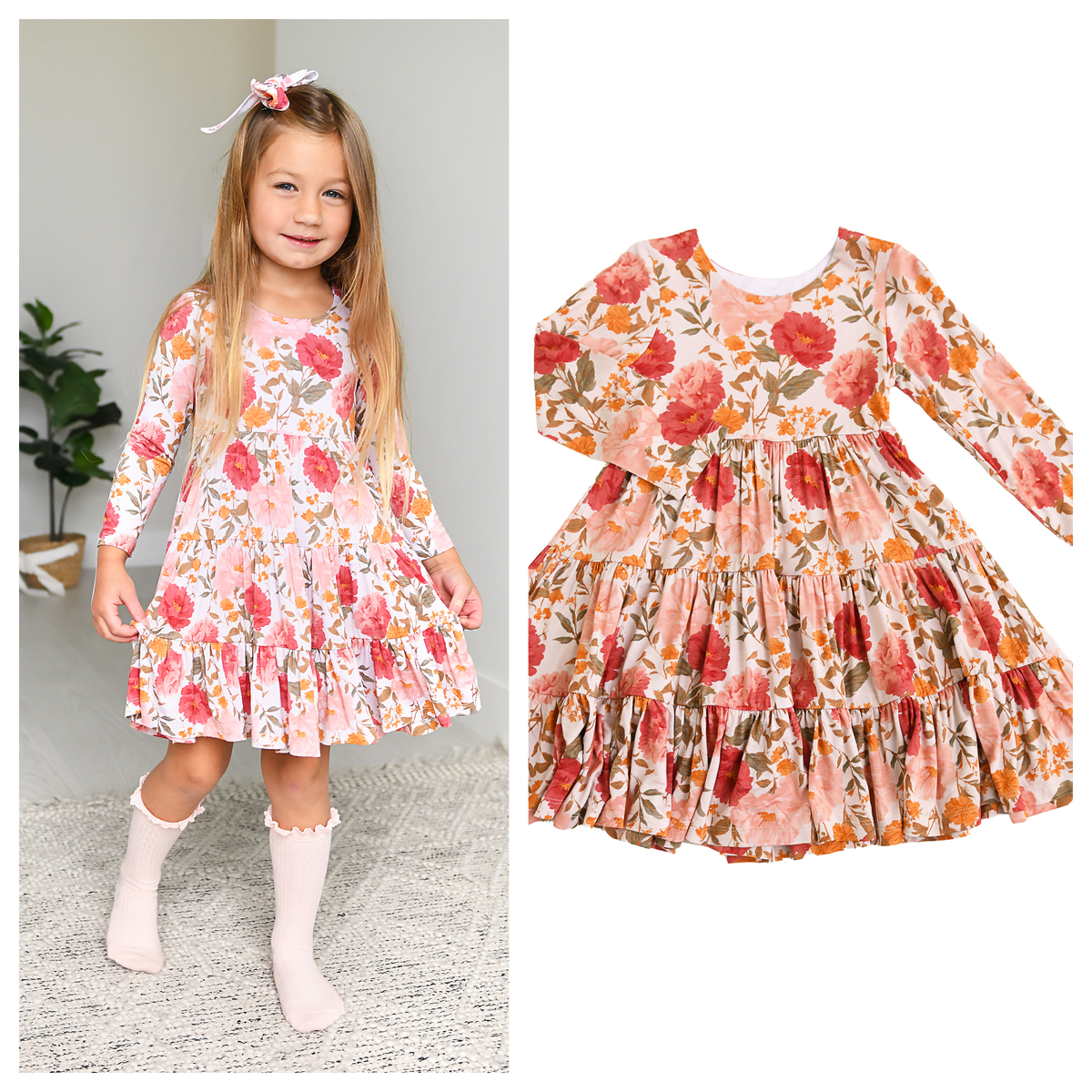 Felicity SWING DRESS Floral Bamboo Kids Outfit