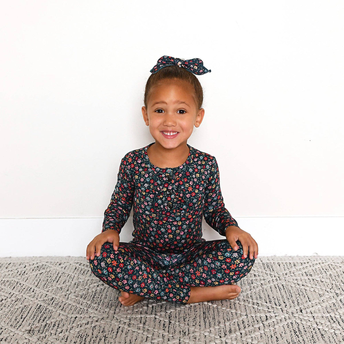 Isabelle RUFFLE TWO PIECE Bamboo Floral Girl Clothing Outfit