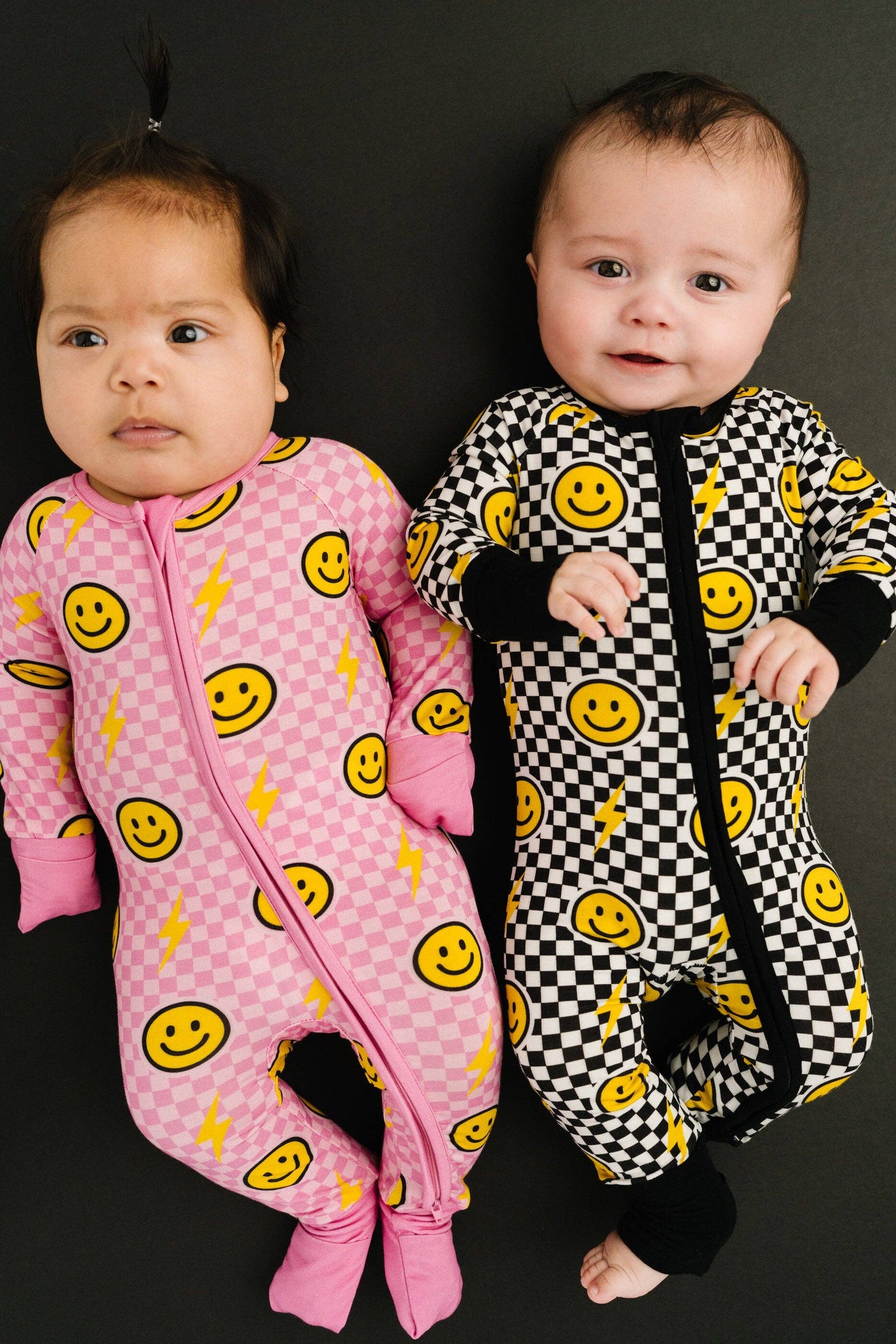 Pink Bolt Check Bamboo Sleeper