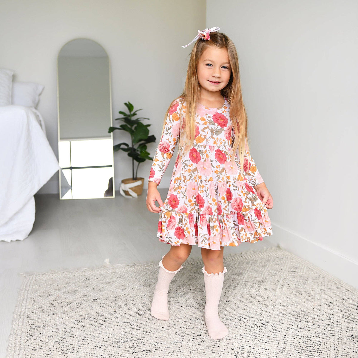 Felicity SWING DRESS Floral Bamboo Kids Outfit