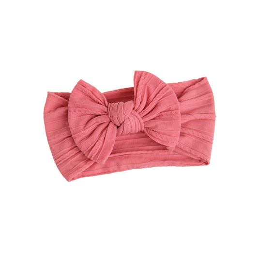 #9 Dusty Pink SOFT NYLON ELASTIC HEADBAND Baby Accessories