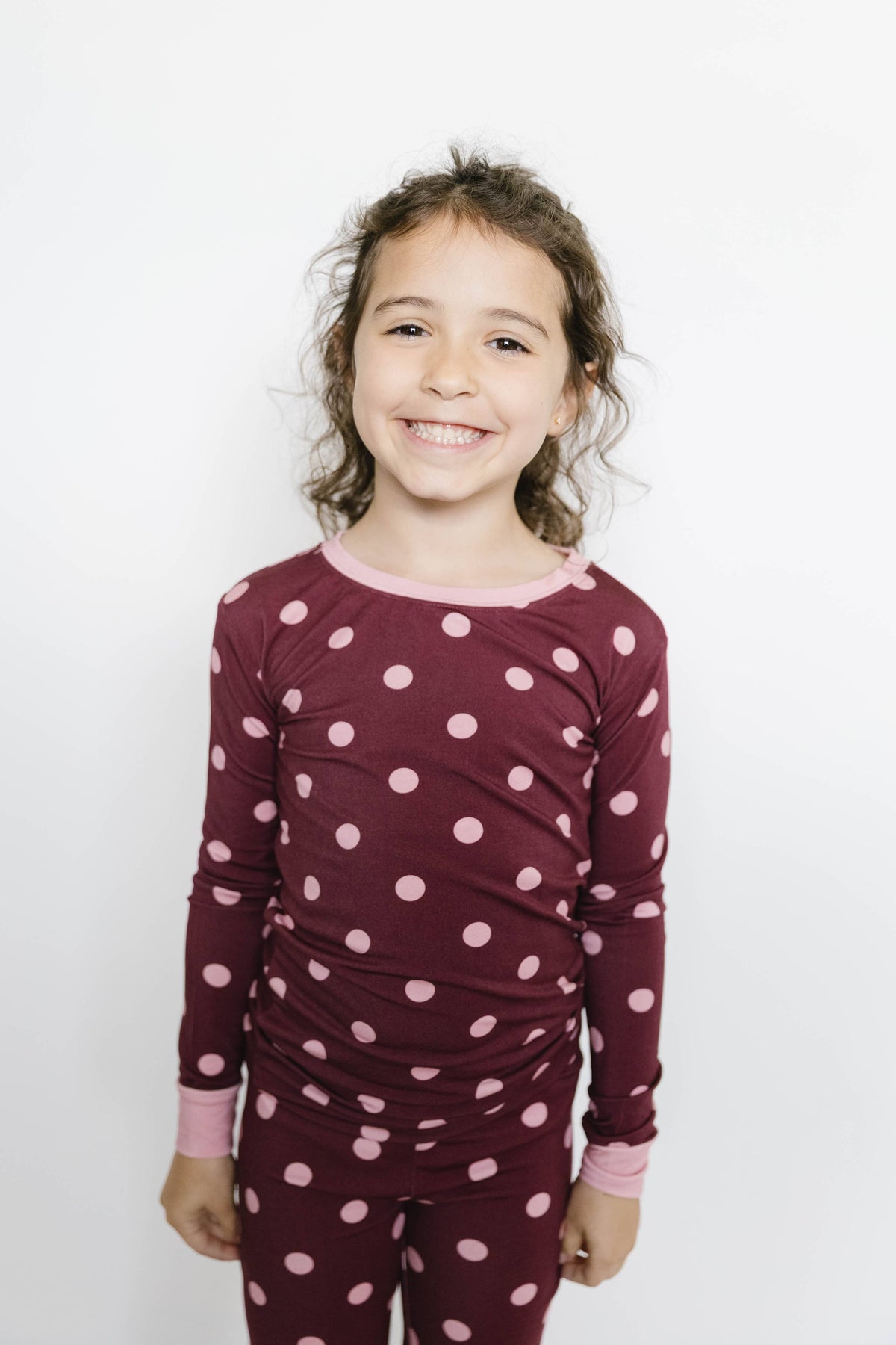 Mulberry Polkadot Bamboo Set