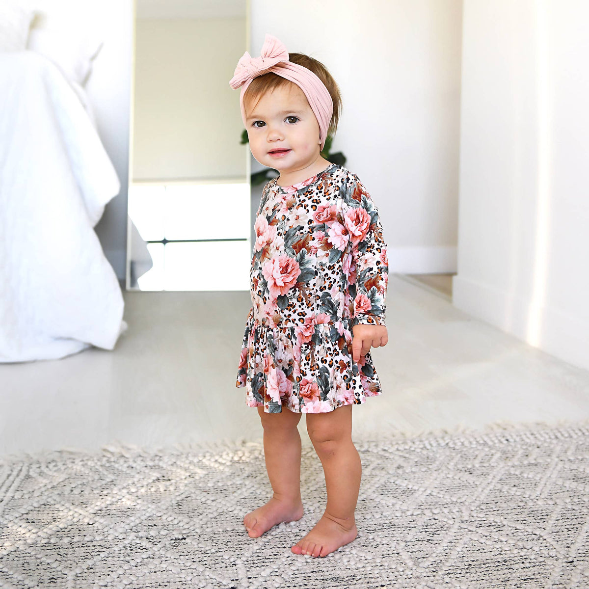 Laura TUTU Bamboo Floral Baby Clothing Dress Outfit