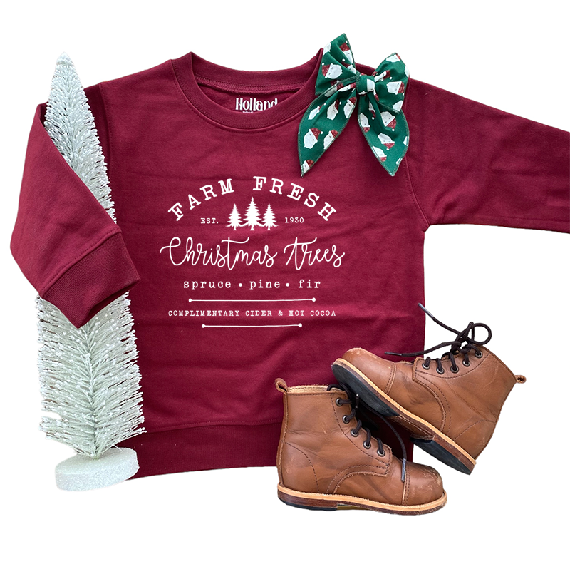 Fresh Farm | Kids & Adult Christmas Sweatshirt