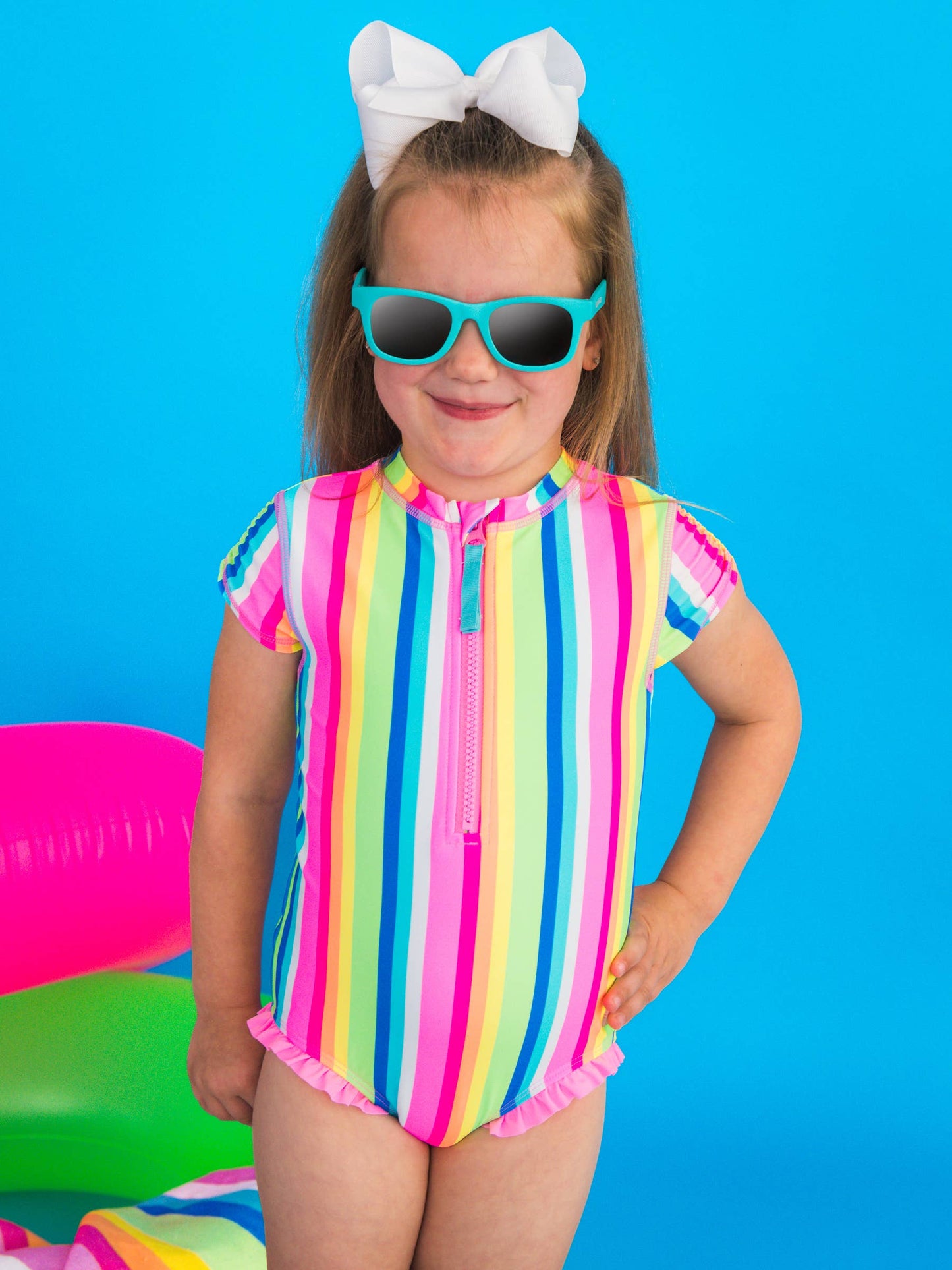 Kids Bright Aqua Classic Sunglasses