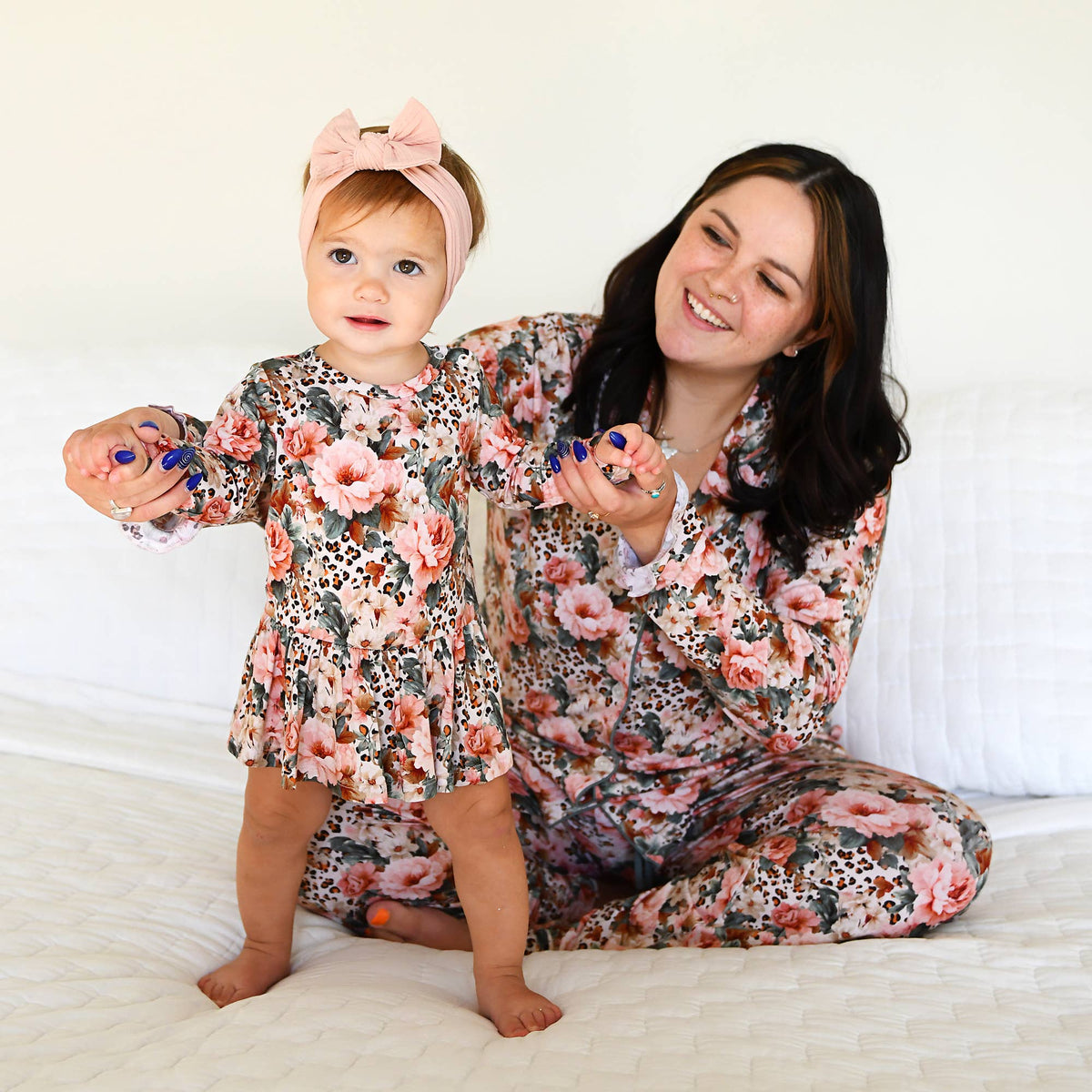 Laura TUTU Bamboo Floral Baby Clothing Dress Outfit
