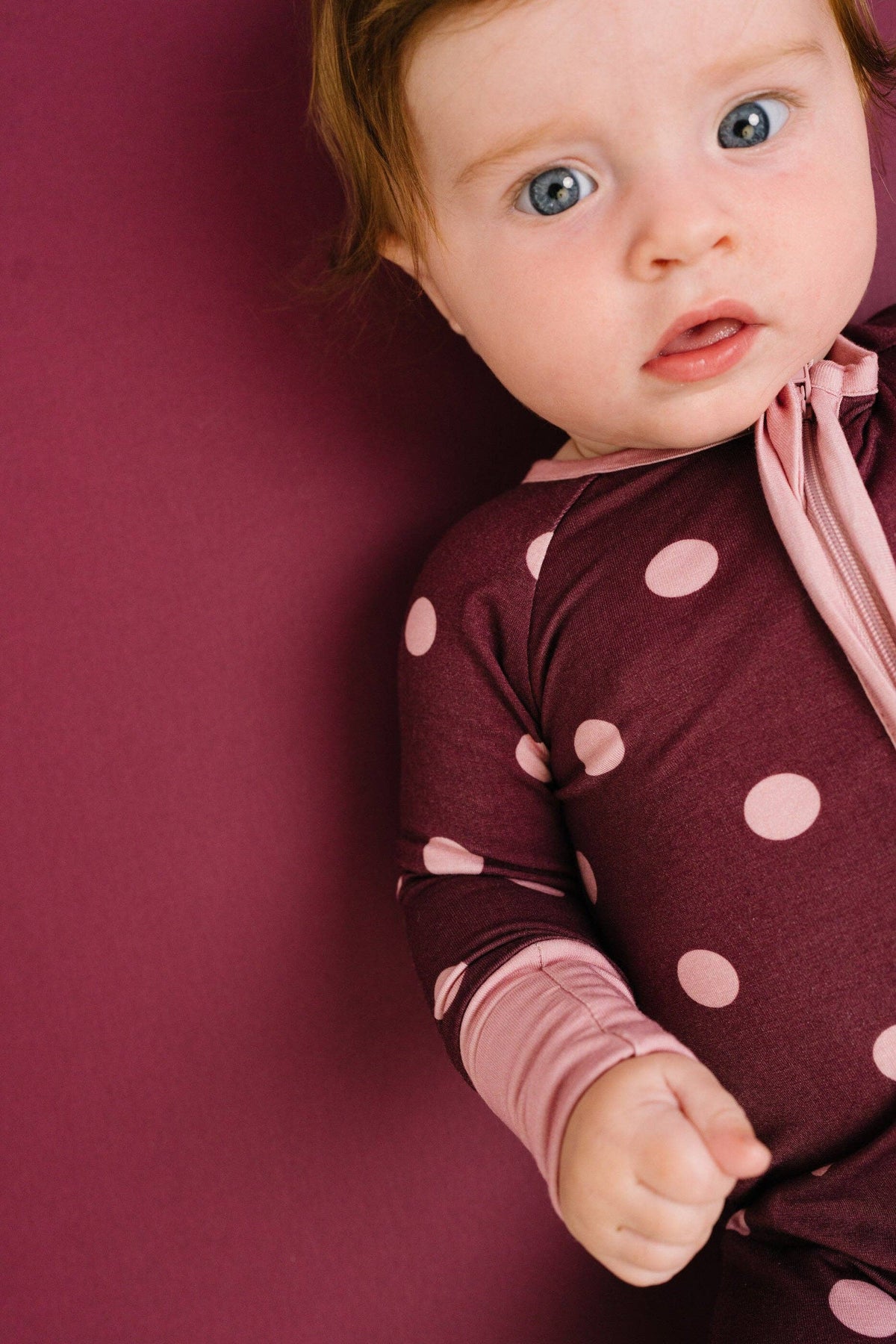 Mulberry Polkadot Bamboo Sleeper