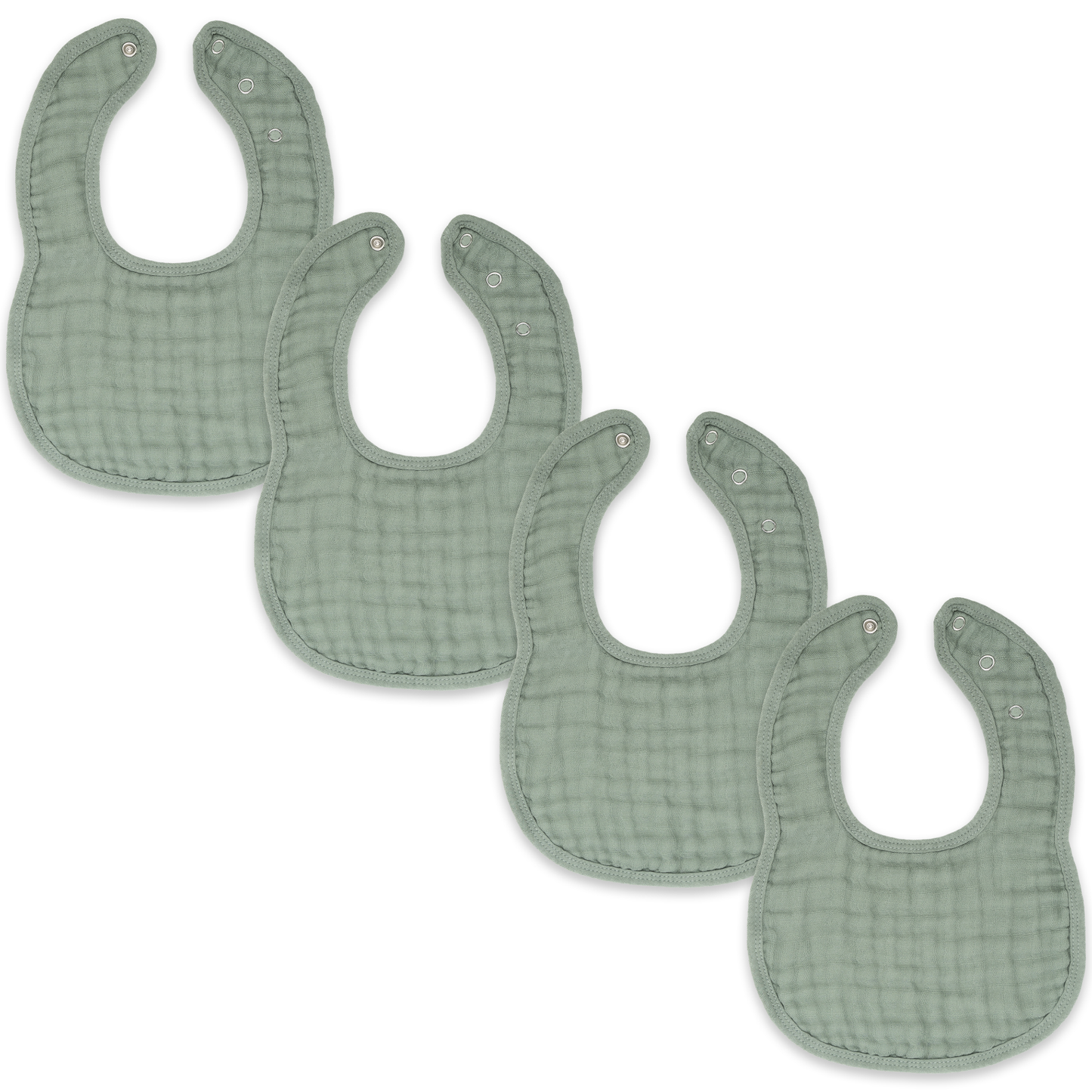 Muslin Cotton Baby Bibs Adjustable Size by Comfy Cubs