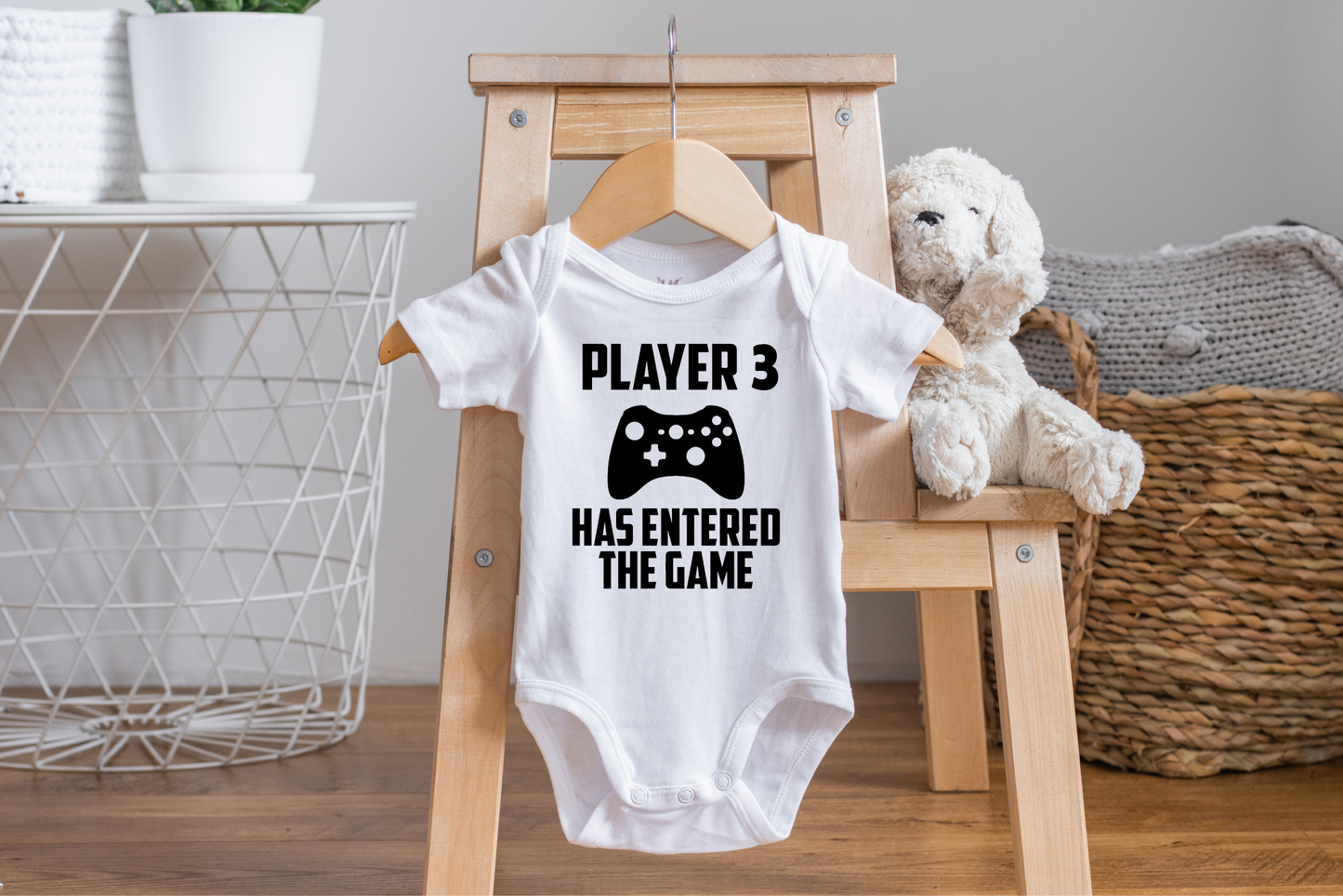 Player 3 Has Entered the Game Pregnancy Announcement Onesie