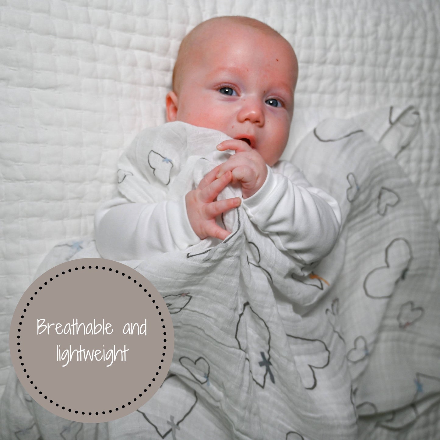 The Love of Christ Baby Muslin Swaddle Blanket