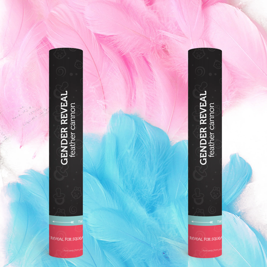 Gender Reveal Feather Cannons