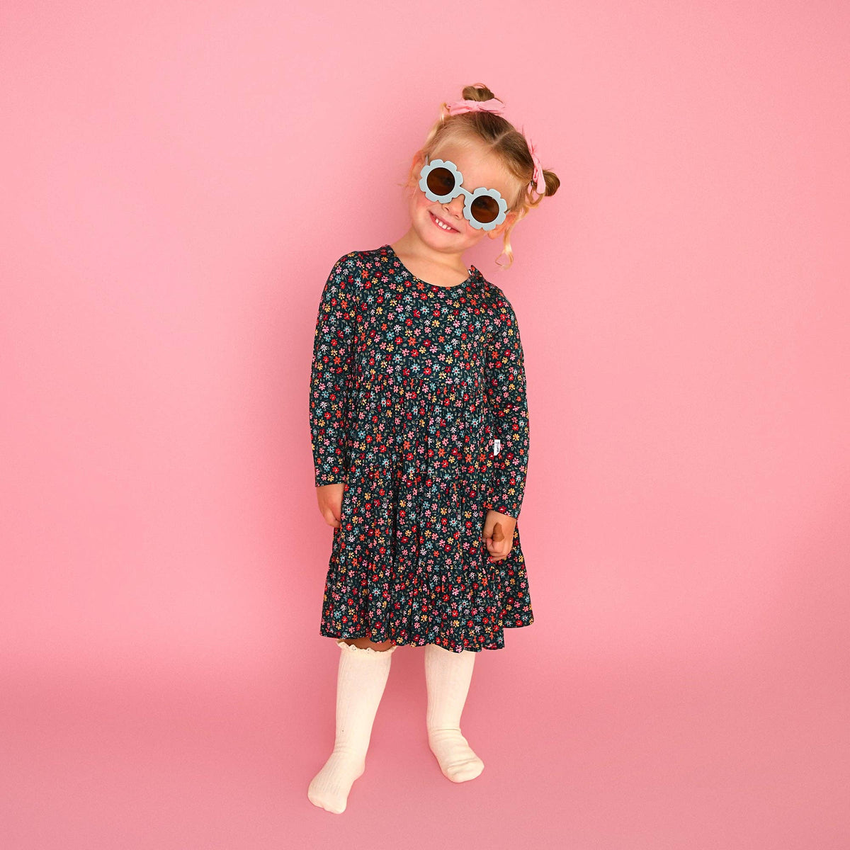 Isabelle SWING DRESS Bamboo Floral Kids Clothing Outfit
