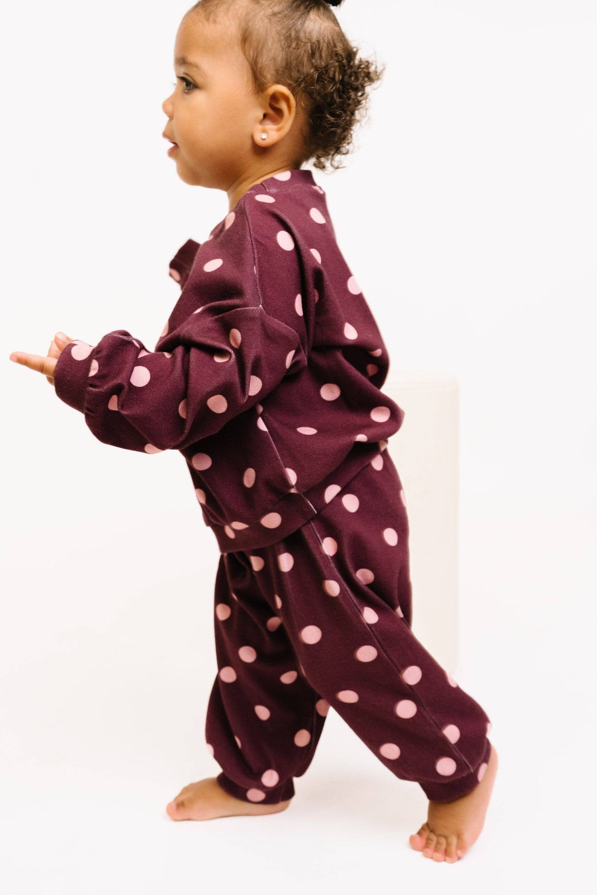 Mulberry Polkadot Sweatsuit