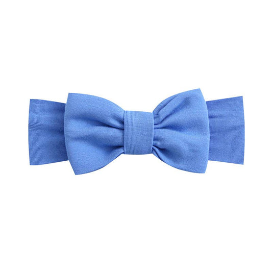 Pure Blue Bow Headband I Infant Newborn Girl Bow