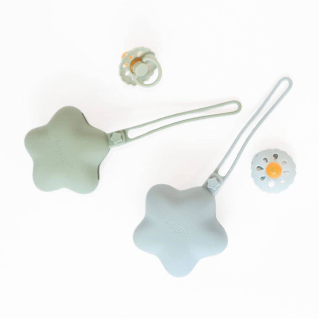 Star Pacifier Holder Case - Dusty Teal
