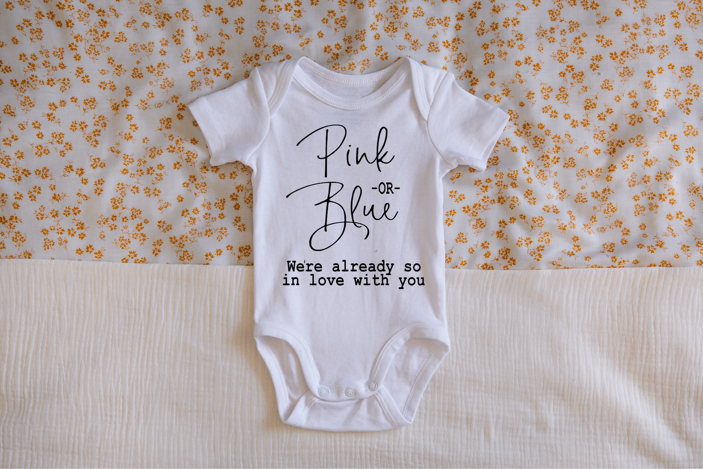 Pink or Blue Gender Reveal Onesie