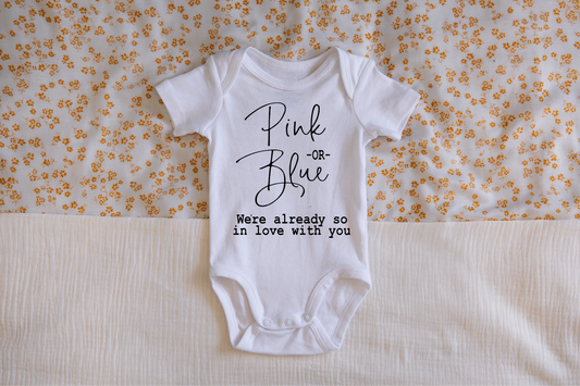 Pink or Blue Gender Reveal Onesie