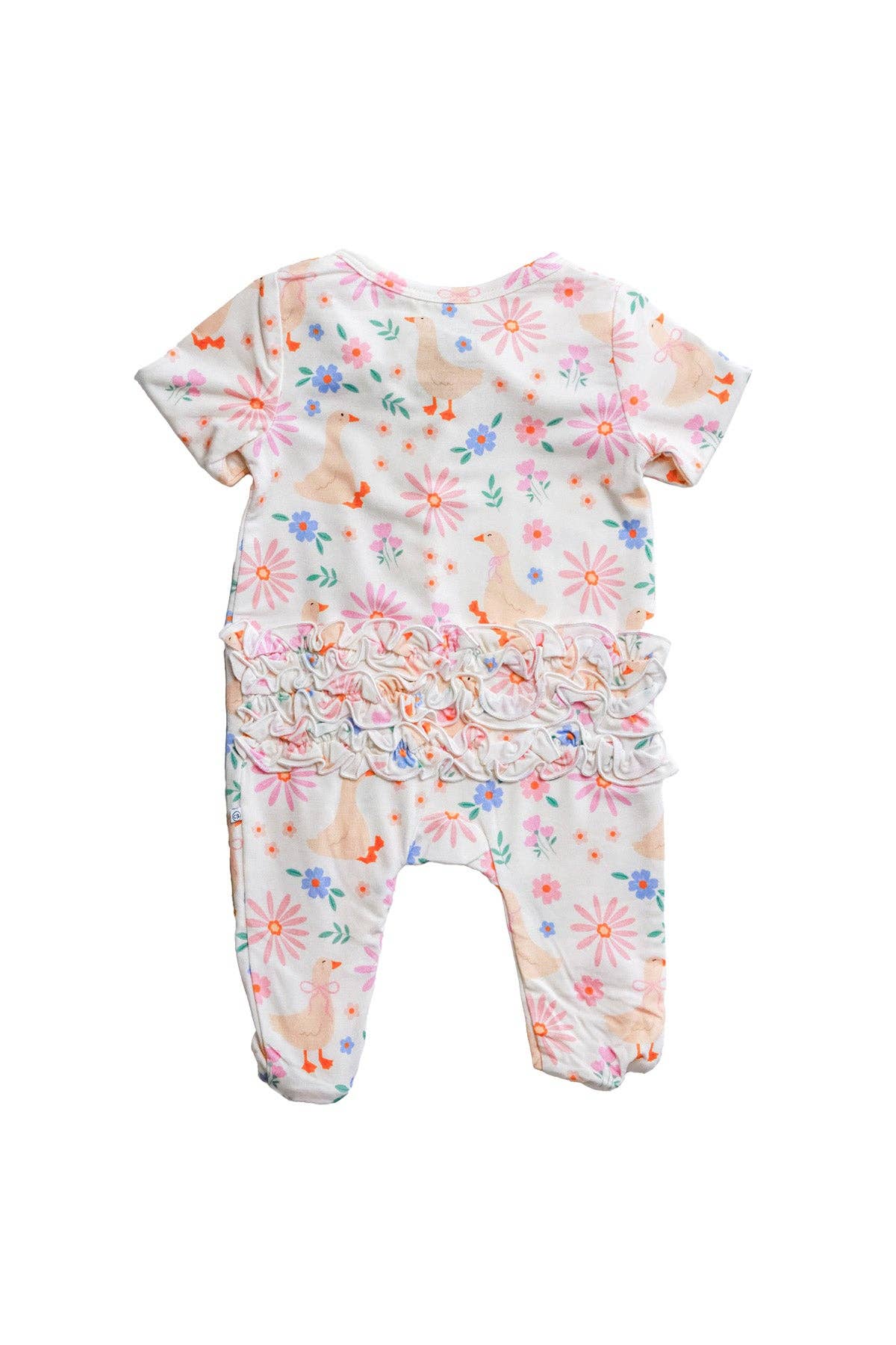 Ruffle Zipper Footie | Loosey Goose