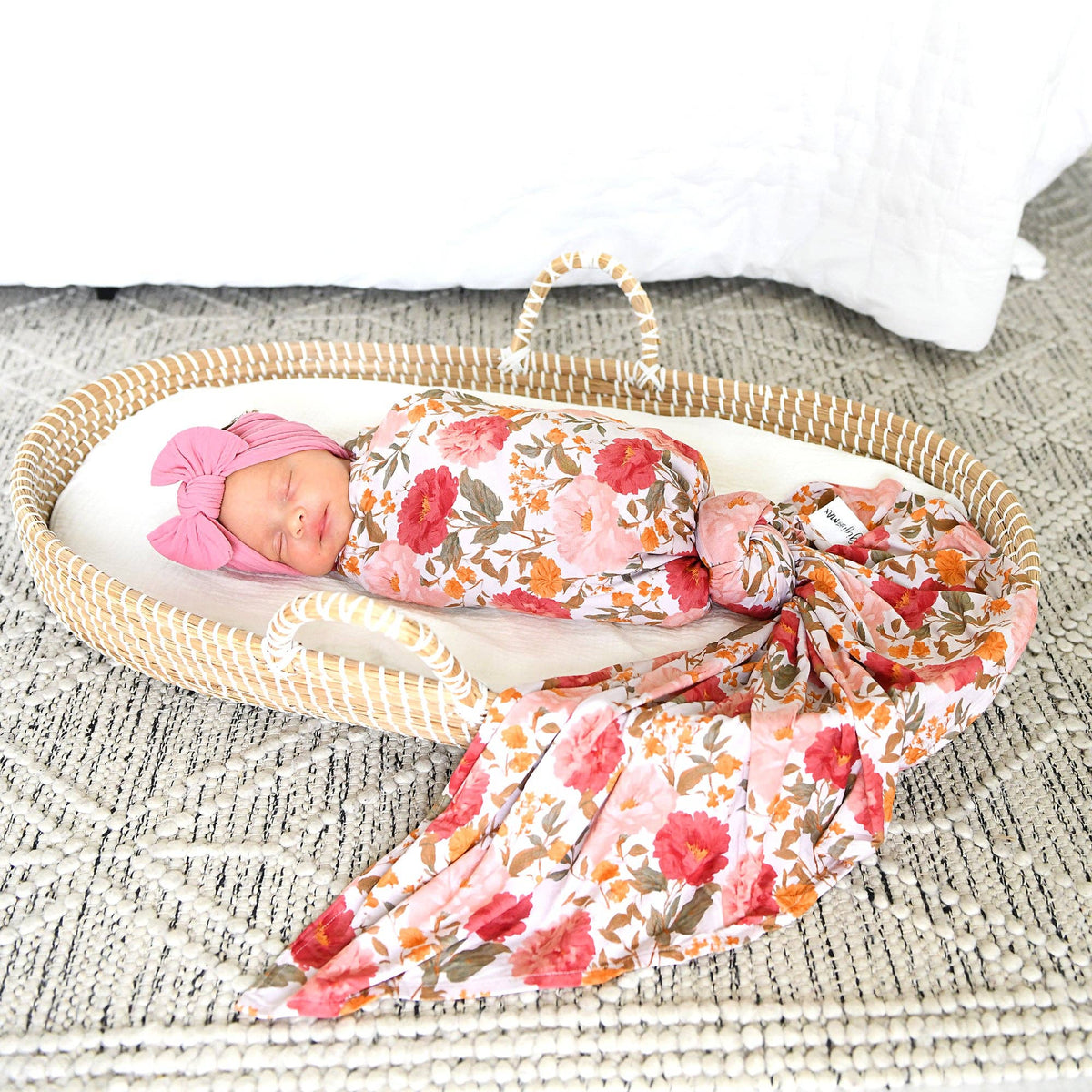 Felicity SWADDLE Floral Bamboo Baby Blanket Coming Home Gift