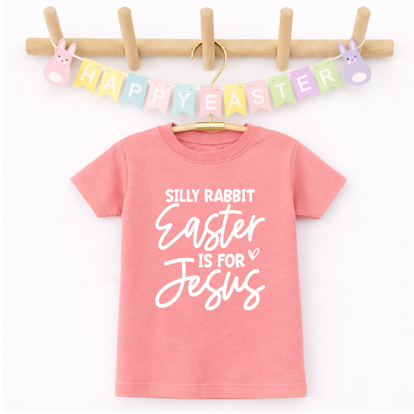 Kids Easter Shirt, Silly Rabbit Easter is for Jesus Tee