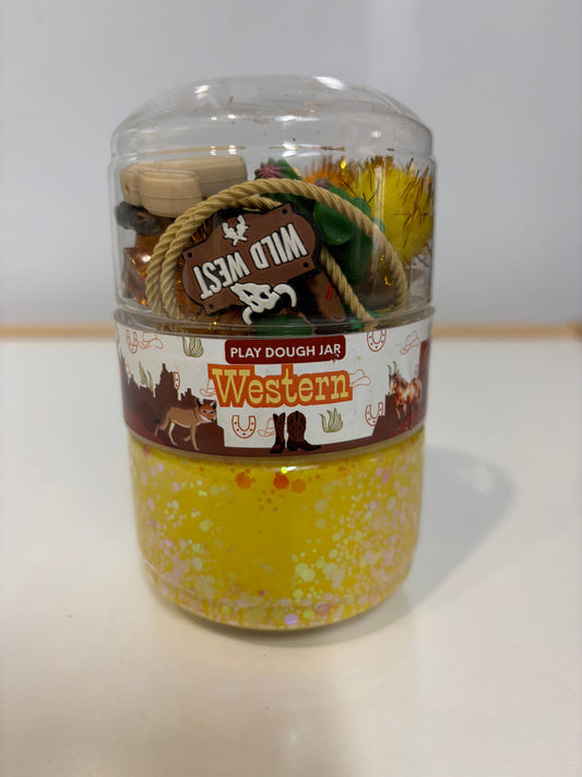 Western play dough jar 