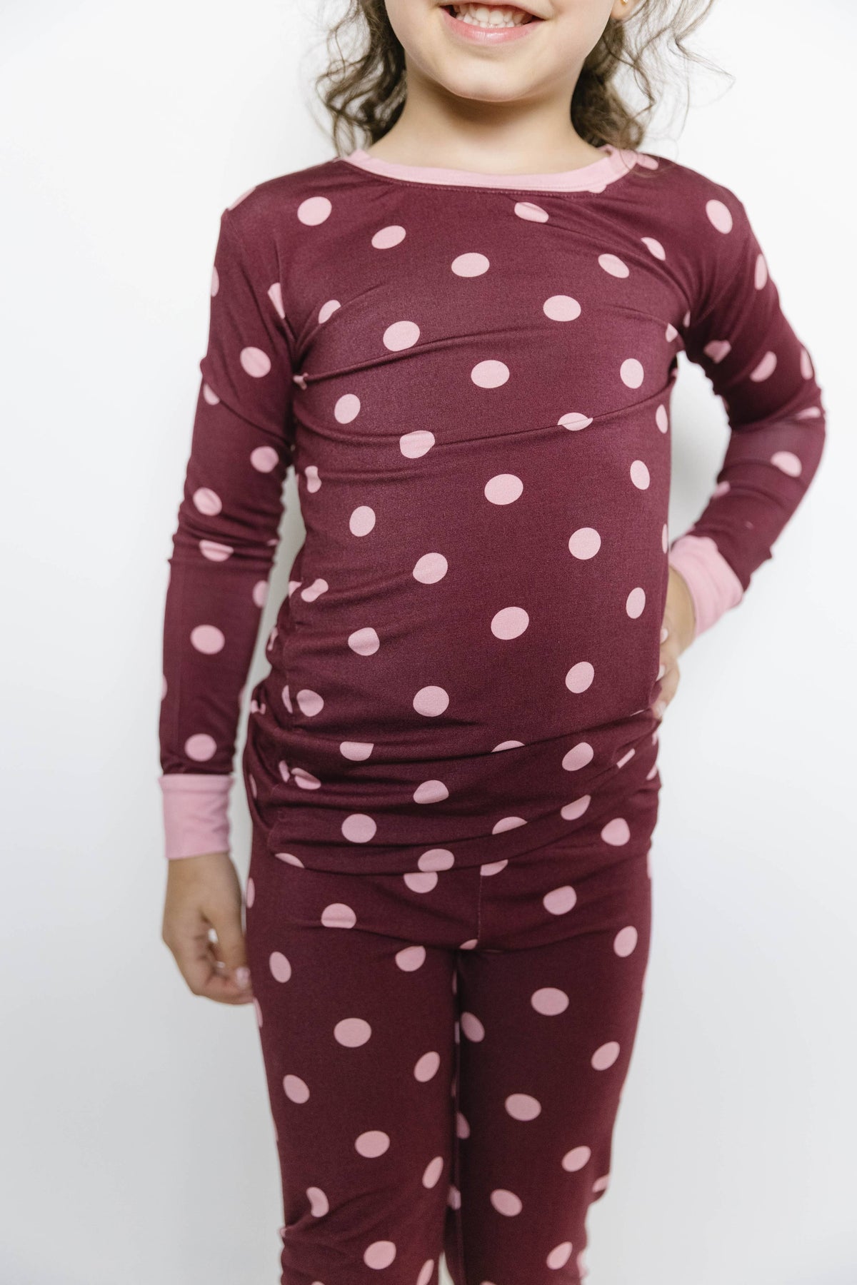 Mulberry Polkadot Bamboo Set