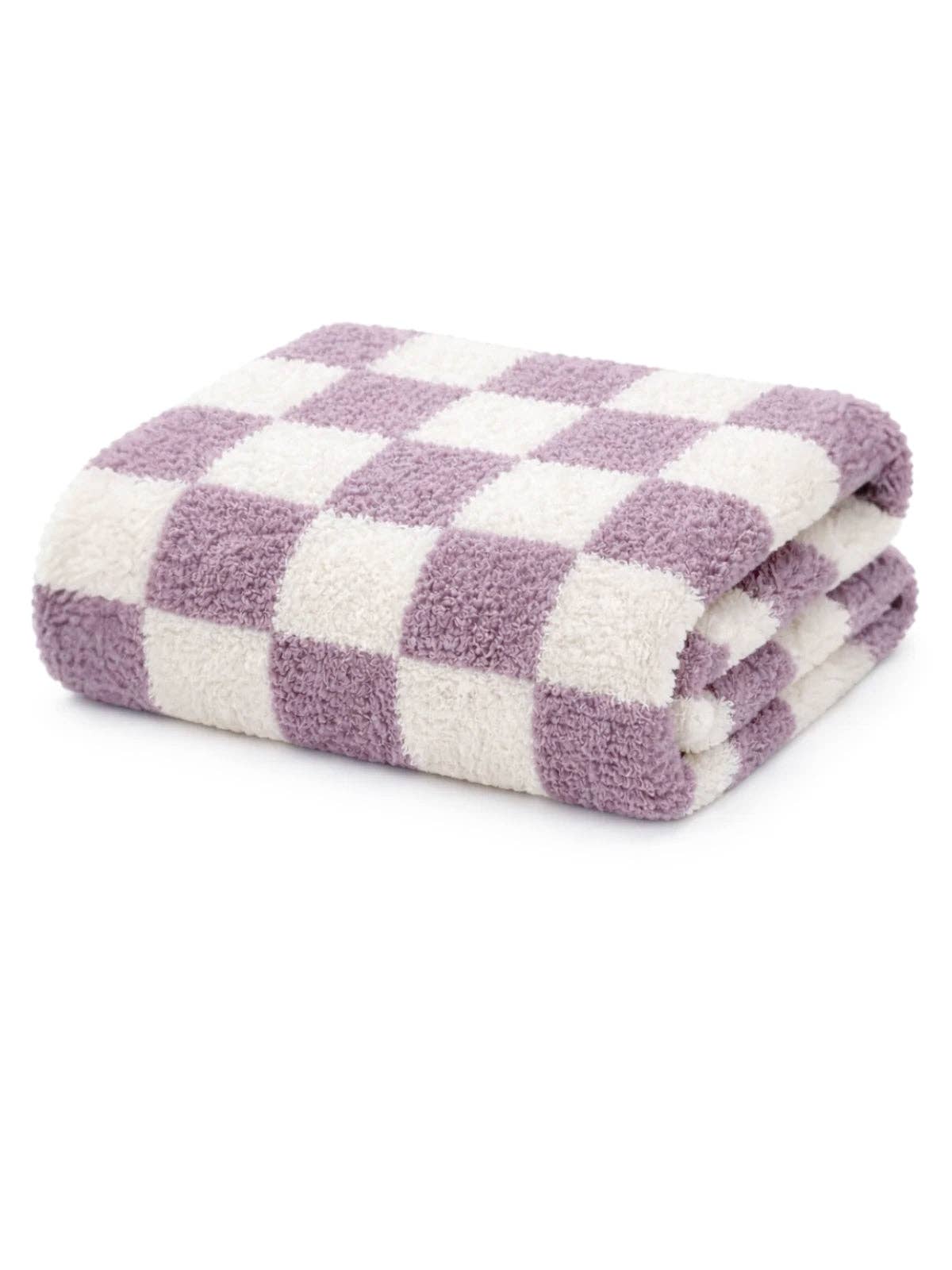 Phufy® Bliss Checkerboard Blanket, Violet