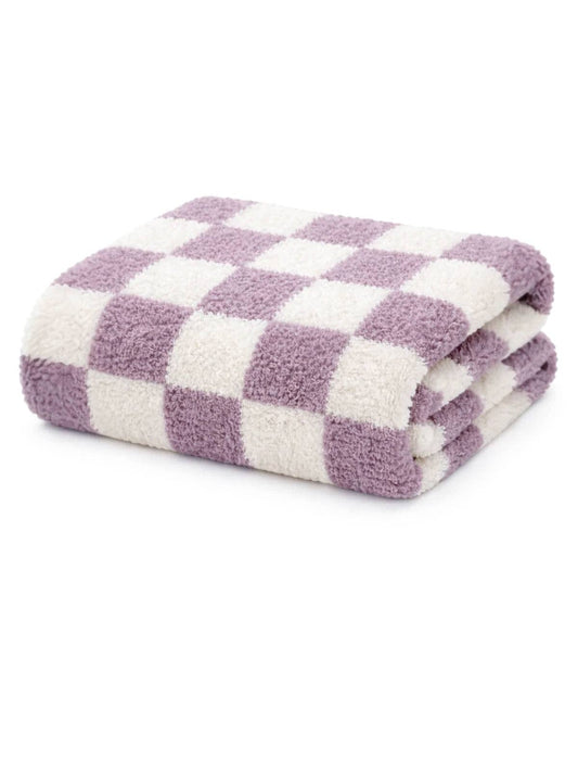 Phufy® Bliss Checkerboard Blanket, Violet