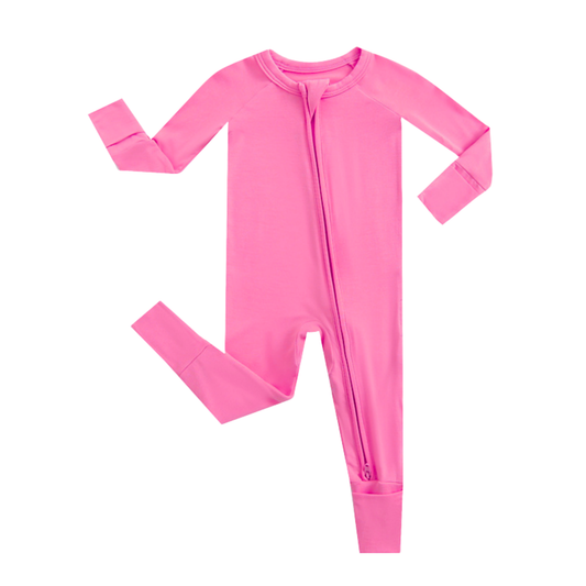Perfectly Pink Zip Baby Clothing 1-piece Romper Baby Outfit