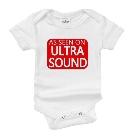 Ultrasound Organic Newborn Baby Bodysuit Shower Gift