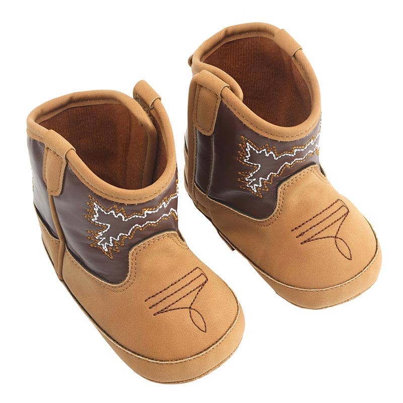 Cowboy Boots - Brown + Tan